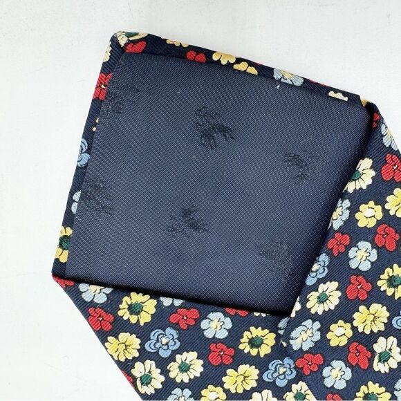Brooks Brothers Floral Tie - Red, Yellow, Blue - Picture 8 of 11